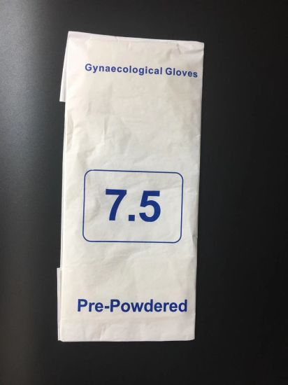 Medical Surgical Gynaecological Rubber Latex Pre-Powder Nonpowder Gloves Glove