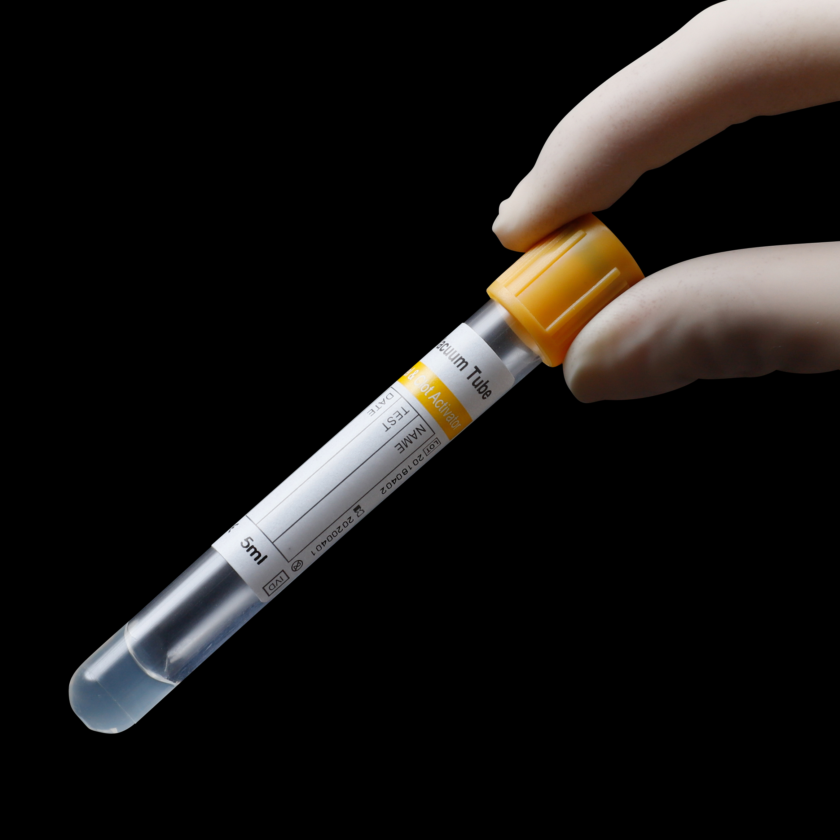 Gel+Clot Activator Vacuum Blood Collection Tube Yellow Cap