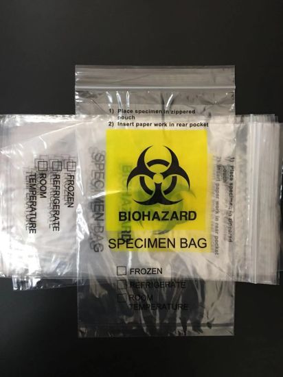 Specimen Carrier Bag Biologucal Hazard Bag Specimen Bag