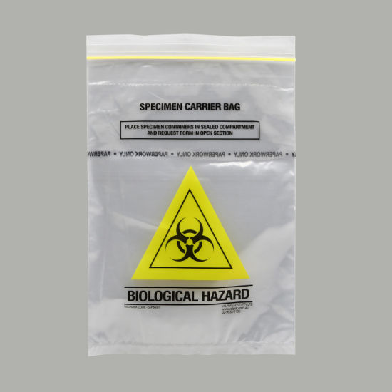 Specimen Carrier Bag Biologucal Hazard Bag Specimen Bag