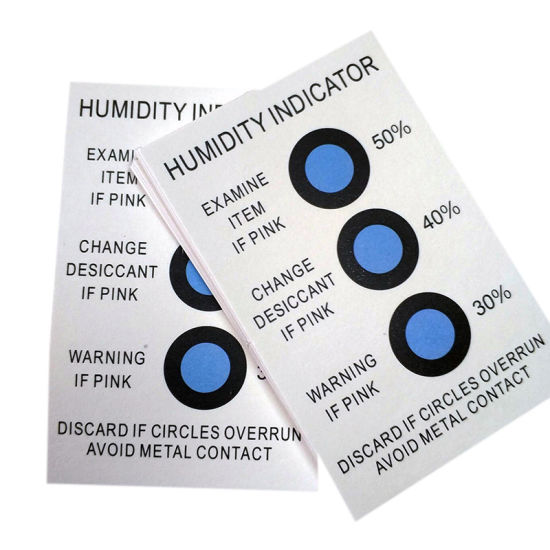 Cobalt Free Humidity Indicator Cards 3 Dots Blue Humidity Humidity Card