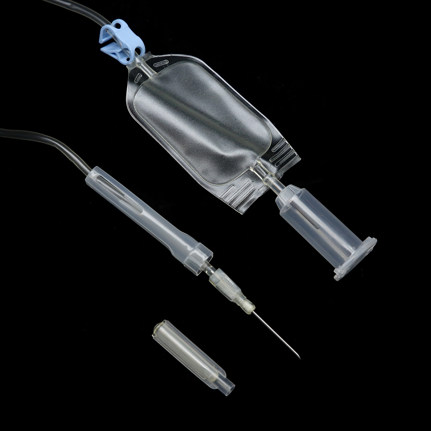 Disposable Blood Bag with Needle Protector/Collection Tube/Sampling Pouch