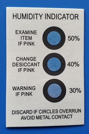 Humidity Indicator Card Four Dots Environmental Protection Humidity 3 Dots Card